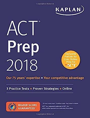 act prep 3 practice tests proven strategies online 2018 2018 edition kaplan test prep 1506214339,