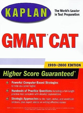kaplan gmat cat 1999-2000 test words leader in test preparation 1st edition kaplan 0684856654, 978-0684856650
