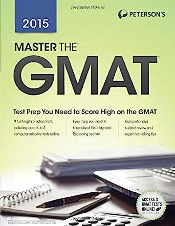master the gmat with 9 practice test 2015 21st edition petersons 0768938910, 978-0768938913