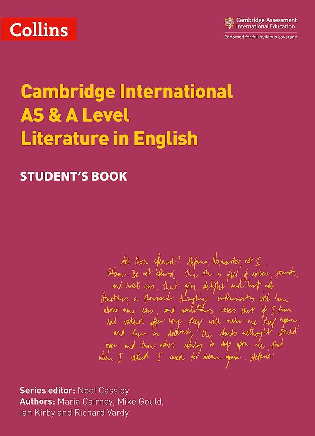 cambridge international as and a level literature in english student book 1st edition maria cairney, mike