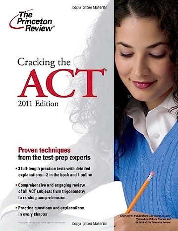 cracking the act proven techniques from the test prep experts 2011 edition princeton review 0375427988,