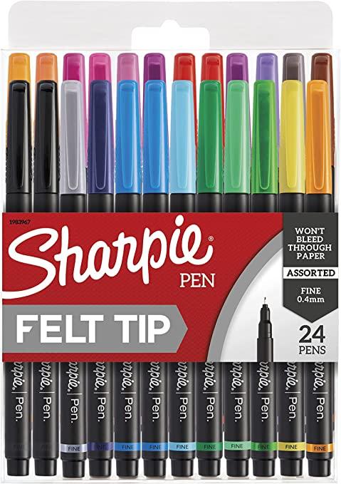 sharpie pens felt tip pens assorted colors  sharpie b01mqrekyi