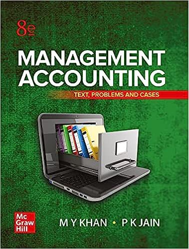 management accounting text problems and cases 8th edition m y khan, p. k. jain 9354600395, 9789354600395