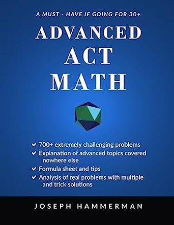 advanced  act math 1st edition joseph hammerman b095jfzy7q, 979-8510105209