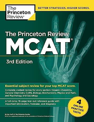 the princeton review mcat essential subject review for your top mcat score with 4 practice test 3rd edition