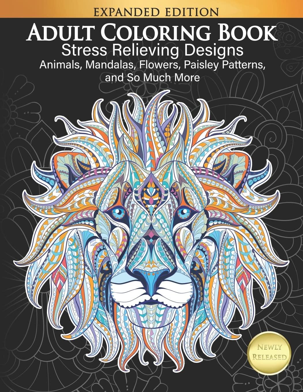 adult coloring book stress relieving designs  cindy elsharouni 1979601739, 978-1979601733