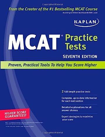 mcat practice tests proven practical tools to help you score higher 7th edition kaplan 1419553577,