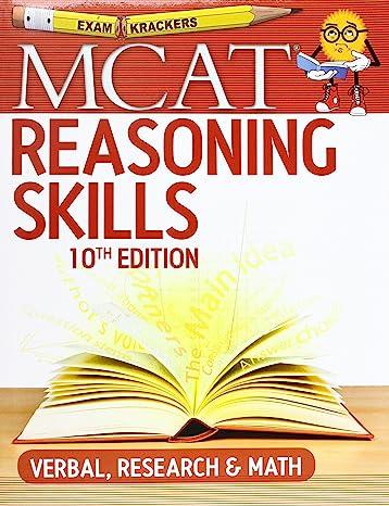 examkrackers mcat reasoning skills 10th edition jonathan orsay 1893858898, 978-1893858893