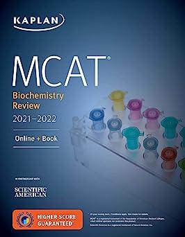 mcat biochemistry review online book 2021-2022 2021 edition kaplan test prep 1506262155, 978-1506262154