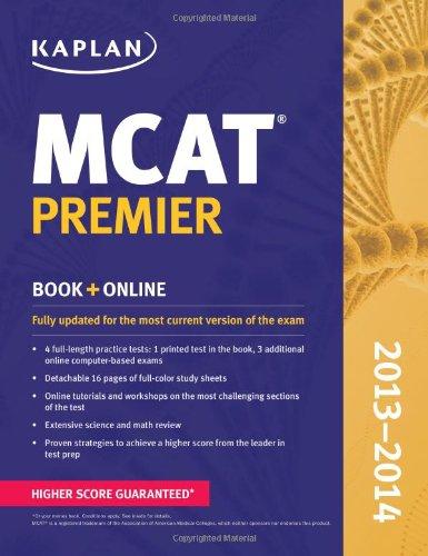 mcat premier book online 2013-2014 2013 edition kaplan 1609786076, 978-1609786076