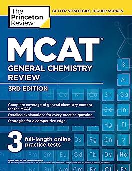 mcat general chemistry review with 3 practice tests 3rd edition the princeton review 1101920572,