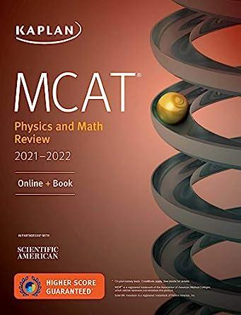 mcat physics and math review online book 2021-2022 2021 edition kaplan test prep 1506262341, 978-1506262345