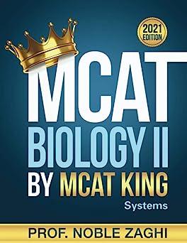 mcat biology ii by mcat king systems 2021 edition prof noble zaghi 1733990615, 978-1733990615