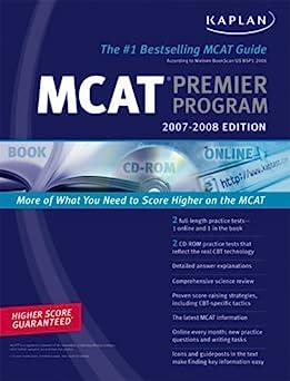 mcat premier program 2007-2008 2007 edition kaplan 1419541978, 978-1419541971