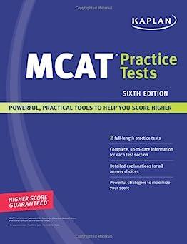 mcat practice tests 6th edition kaplan 1419551957, 978-1419551956