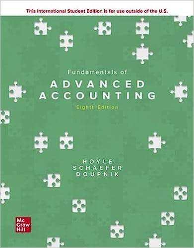fundamentals of advanced accounting 8th international edition joe ben hoyle, thomas schaefer, timothy doupnik