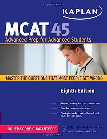 mcat 45 advanced prep for advanced students 8th edition kaplan 1419550128, 978-1419550126