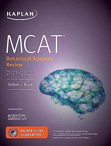 mcat behavioral sciences review online book 2021-2022 2021 edition kaplan 1506262139, 978-1506262130