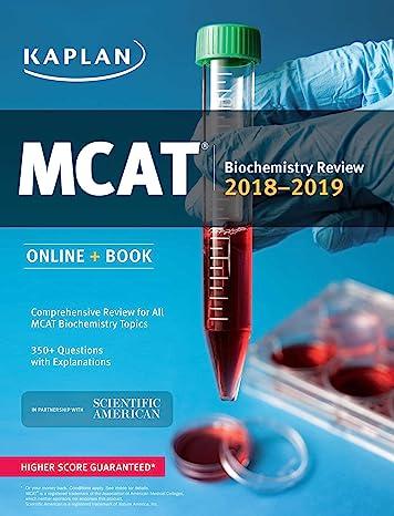 mcat biochemistry review online book 2018-2019 2018 kaplan 1506223745, 978-1506223742