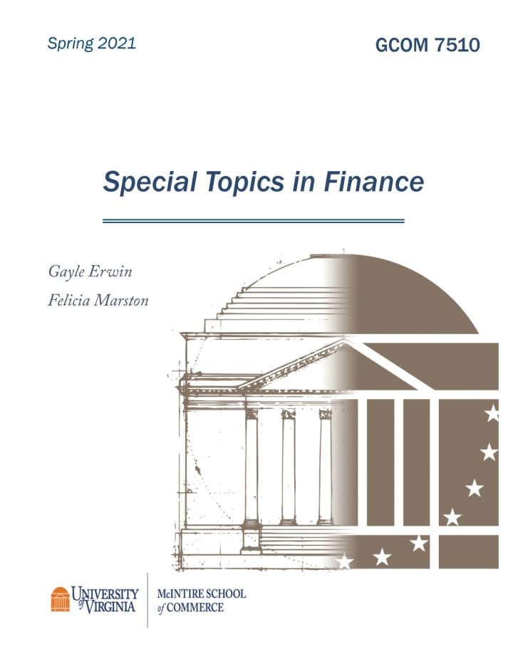 special topics in finance 1st edition gayle erwin, felicia marston 1649503962, 9781649503961