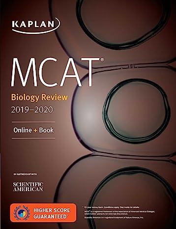 mcat biology review online book 2019-2020 2019 edition kaplan test prep 1506235360, 978-1506235363