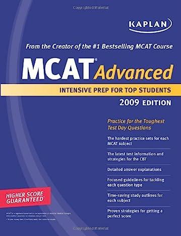 mcat advanced intensive prep for top students 2009 2009 edition kaplan 1419552309, 978-1419552304