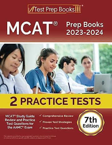 mcat prep books 2 practice tests 2023-2024 7th edition joshua rueda 1637752091, 978-1637752098
