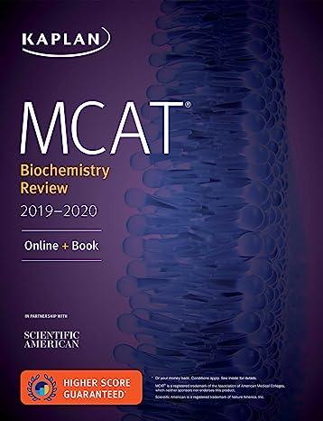 mcat biochemistry review online book 2019-2020 2019 edition kaplan test prep 1506235387, 978-1506235387