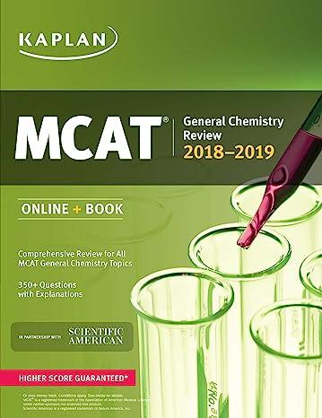 mcat general chemistry review online book 2018-2019 2018 edition kaplan test prep 1506223834, 978-1506223834