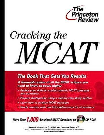 cracking the mcat the book that gets you result 1st edition princeton review 037576352x, 978-0375763526