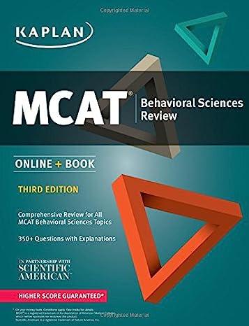 mcat behavioral sciences review online book 3rd edition kaplan test prep 1506203248, 978-1506203249