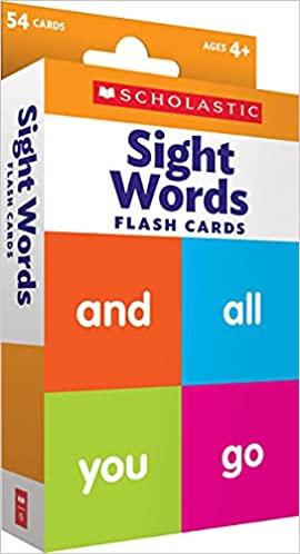 flash cards sight words 54 cards scholastic teacher resources, scholastic 1338233580, 978-1338233582