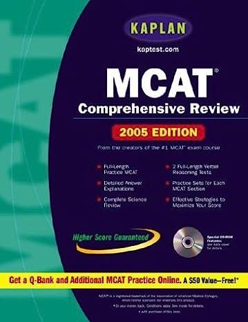 mcat comprehensive review with cd-rom 2005 edition kaplan 0743252055, 978-0743252058