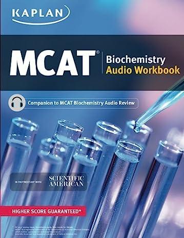 mcat biochemistry audio workbook 1st edition kaplan 1506235859, 978-1506235851