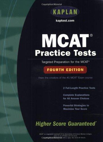 mcat practice tests targeted preparation for the mcat 4th edition kaplan 0743241118, 978-0743241113