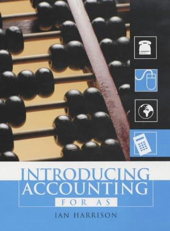 introducing accounting for as 1st edition ian harrison 0340873051, 978-0340873052