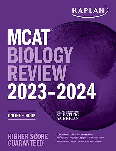 mcat biology review online book 2023-2024 2023 edition kaplan test prep 1506282954, 978-1506282954