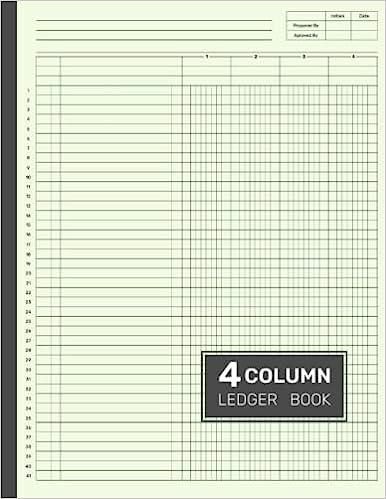4 column ledger book 1st edition alpha planners publishing b0bcrxdk81