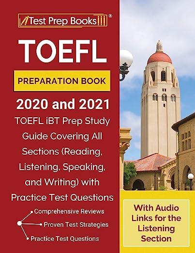 toefl preparation book toefl ibt prep study guide covering all sections reading listening speaking and