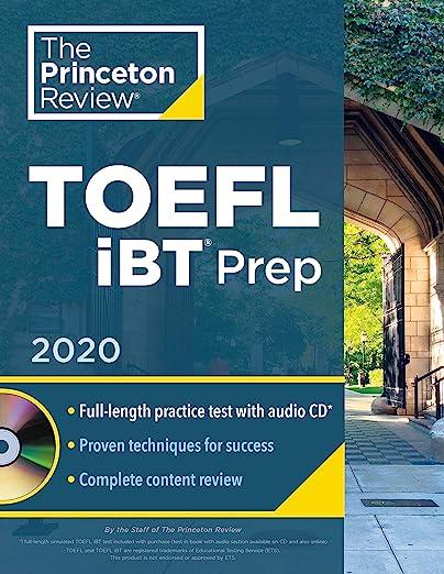 the princeton review toefl ibt prep 2020 2020 edition the princeton review 0525569278, 978-0525569275
