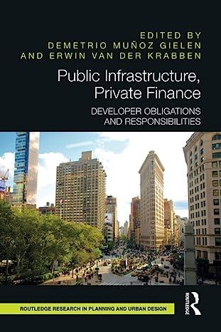public infrastructure private finance developer obligations and responsibilities 1st edition demetrio muñoz