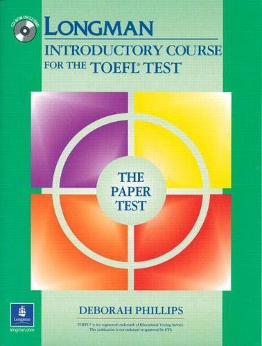 longman introductory course for the toefl test the paper test 1st edition deborah phillips 0131847198,