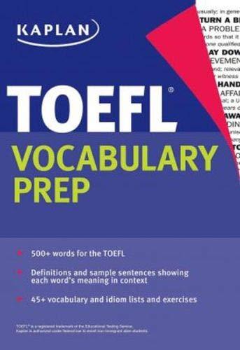 toefl vocabulary prep 1st edition kaplan 162523340x, 978-1625233400