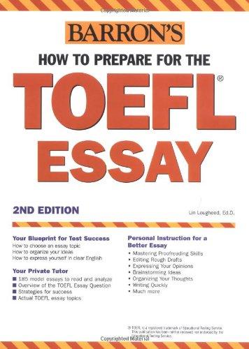 barrons how to prepare for the toefl essay 2nd edition lin lougheed 0764123130, 978-0764123139