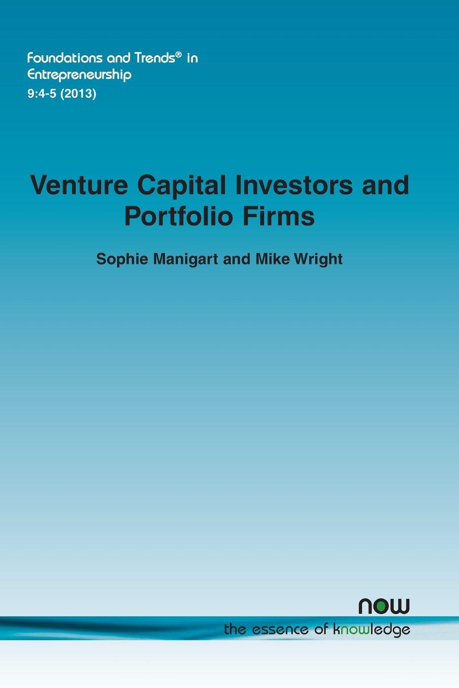 venture capital investors and portfolio firms 1st edition sophie manigart, mike wright 1601986505,