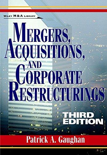 mergers acquisitions and corporate restructurings 3rd edition patrick a. gaughan 0471121967, 9781852338947