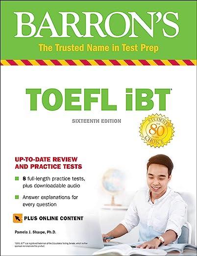 barrons toefl ibt up to date review and practice tests 16th edition pamela j. sharpe ph.d 1438011873,