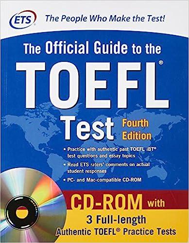 the official guide to the toefl test 4th edition educational testing service 1259010503, 978-1259010507