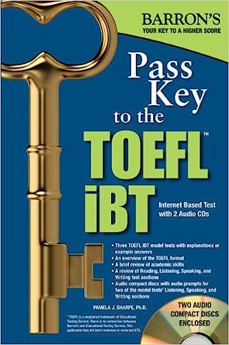 barrons pass key to the toefl ibt 8th edition pamela sharpe ph.d 1438072864, 978-1438072869
