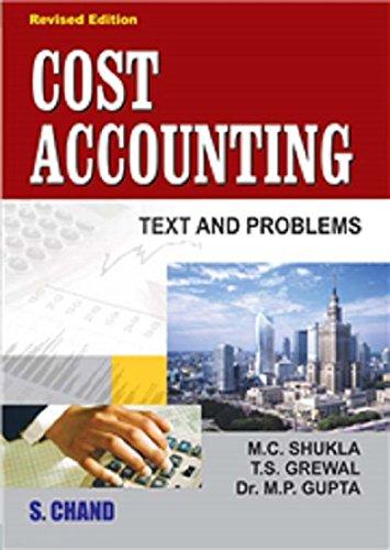 cost accounting texts and problems 1st revised editon m p gupta 8121919630, 978-8121919630